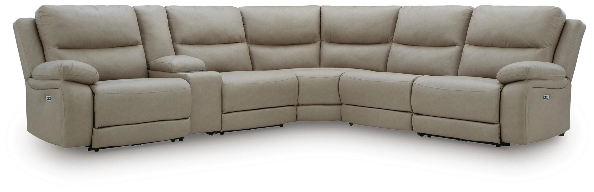 Narwhal Place Reclining Sectional with Storage Console - Dream Home Furniture & Mattress (Waite Park, MN)