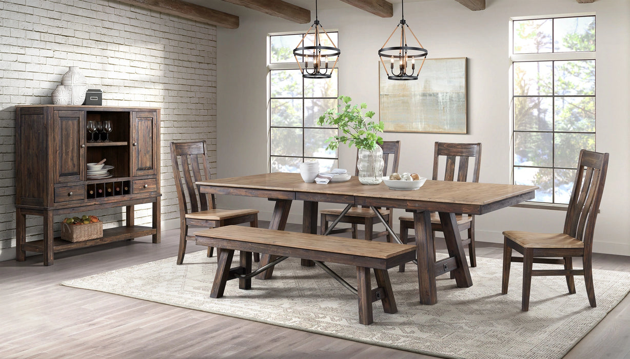 Transitions Trestle Dining Table - Dream Home Furniture & Mattress (Waite Park, MN)