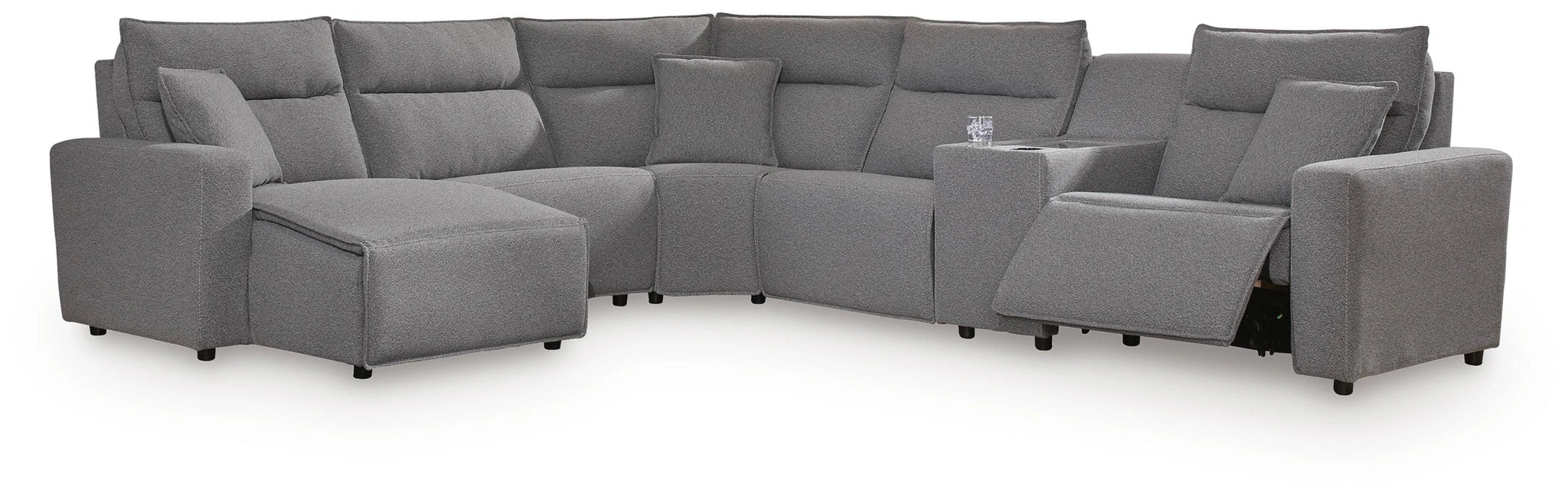 Modmax Power Reclining Sectional with Chaise - Dream Home Furniture & Mattress (Waite Park, MN)