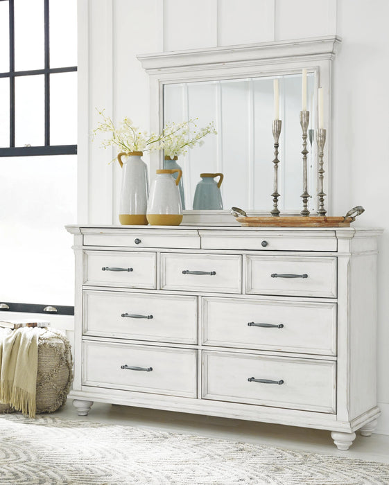 Kanwyn Dresser and Mirror - Dream Home Furniture & Mattress (Waite Park, MN)
