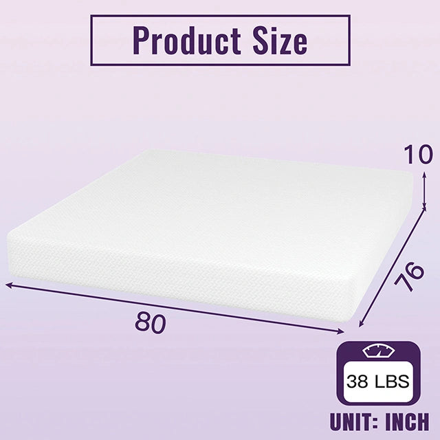 Nasturtium 10" E.King Bamboo Charcoal Infused Memory Foam - Dream Home Furniture & Mattress (Waite Park, MN)