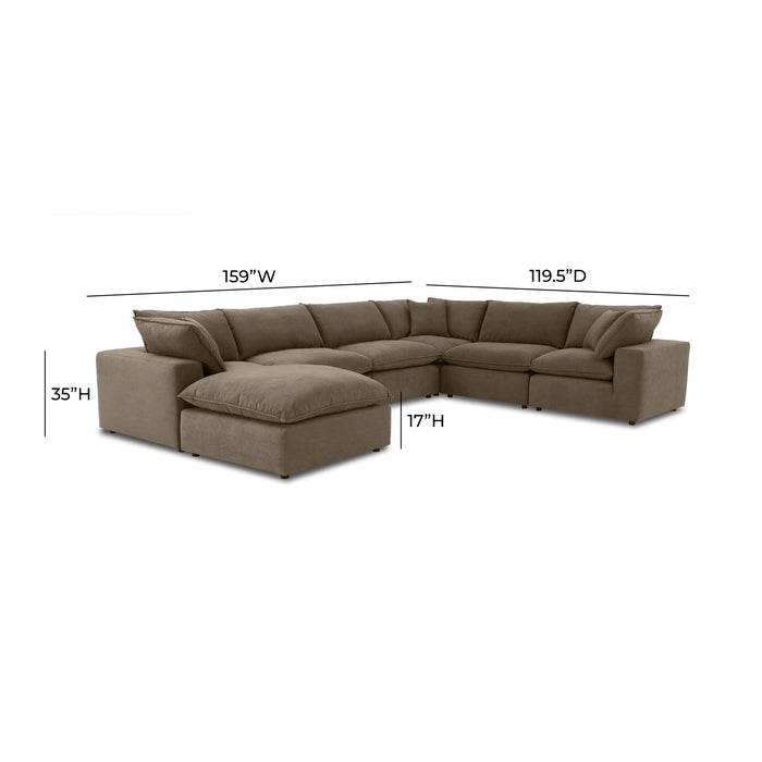 Cali 7-Piece Modular Large Chaise Sectional