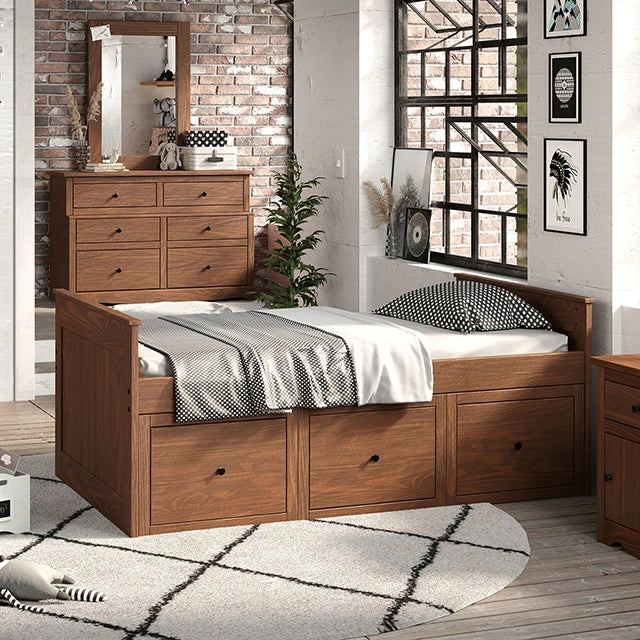 Marinos Twin Captain Bed - Dream Home Furniture & Mattress (Waite Park, MN)