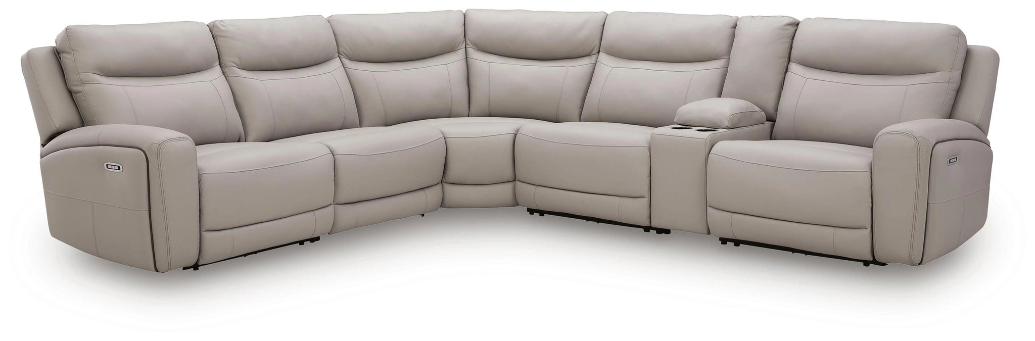 Gravier Power Reclining Sectional with Storage Console - Dream Home Furniture & Mattress (Waite Park, MN)