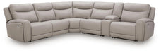 Gravier Power Reclining Sectional with Storage Console - Dream Home Furniture & Mattress (Waite Park, MN)