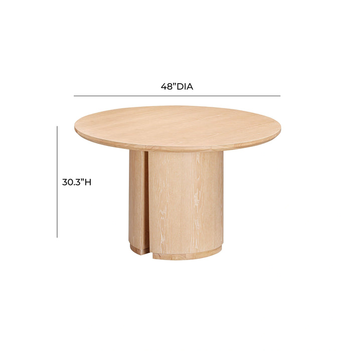 Marlow 48" Wood Round Dining Table