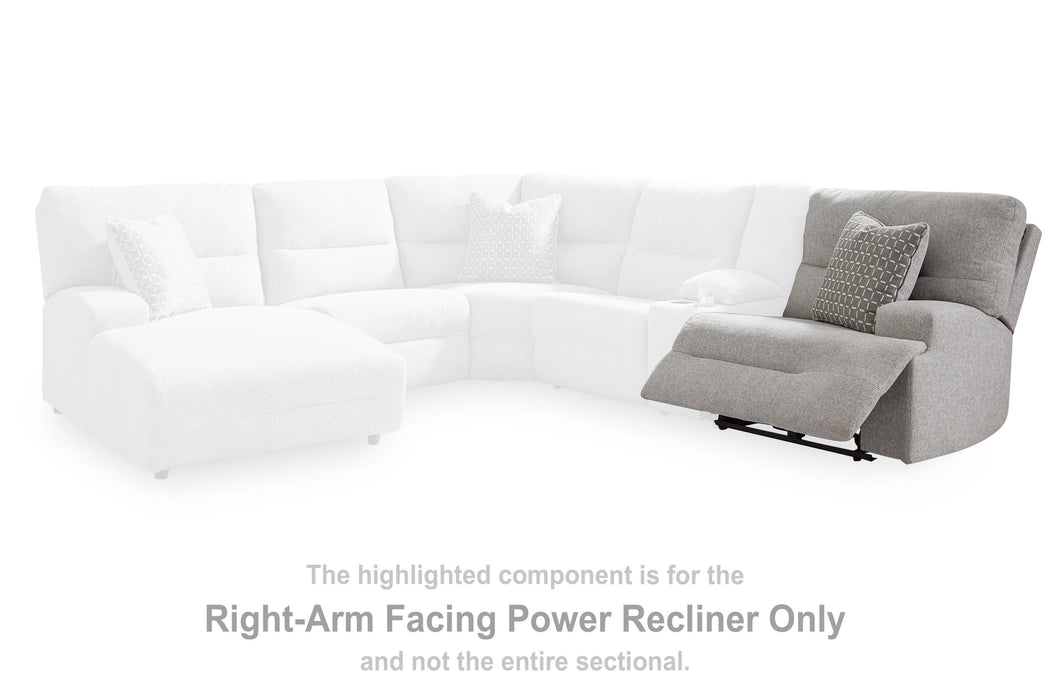 Acklen Place Power Sectional Reclining Sofa with Storage Console - Dream Home Furniture & Mattress (Waite Park, MN)