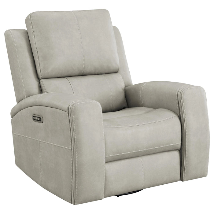 Brickston Triple Power Swivel Glider Recliner - Dream Home Furniture & Mattress (Waite Park, MN)