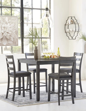 Bridson Counter Height Dining Table and Bar Stools (Set of 5) - Dream Home Furniture & Mattress (Waite Park, MN)