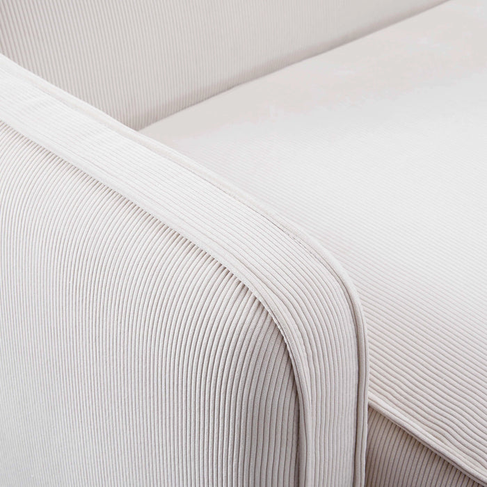 Travie Performance Corduroy Velvet Corner Chair