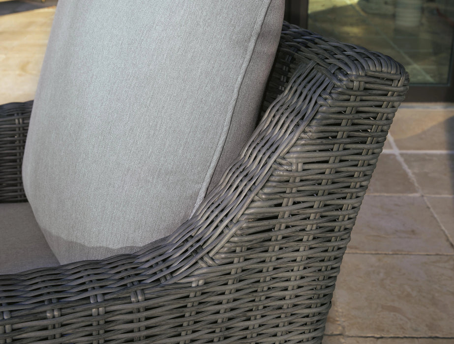 Elite Park Outdoor Swivel Lounge with Cushion - Dream Home Furniture & Mattress (Waite Park, MN)