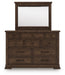 Taffenbrook Dresser and Mirror - Dream Home Furniture & Mattress (Waite Park, MN)