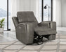 Brickston Triple Power Swivel Glider Recliner - Dream Home Furniture & Mattress (Waite Park, MN)