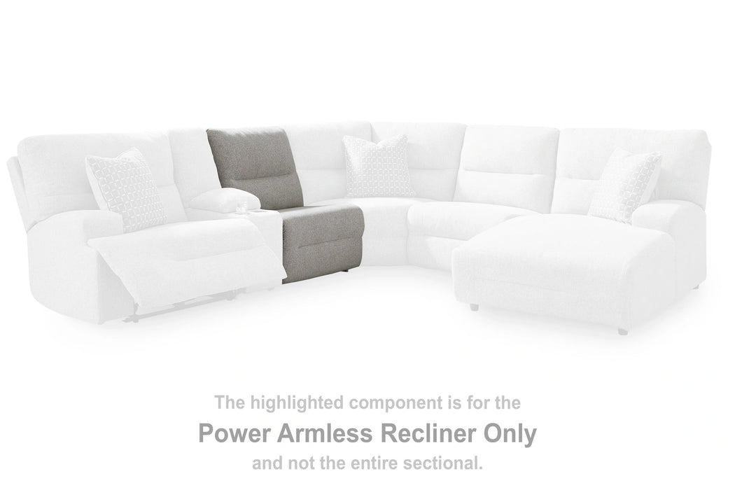 Acklen Place Power Sectional Reclining Sofa with Storage Console - Dream Home Furniture & Mattress (Waite Park, MN)