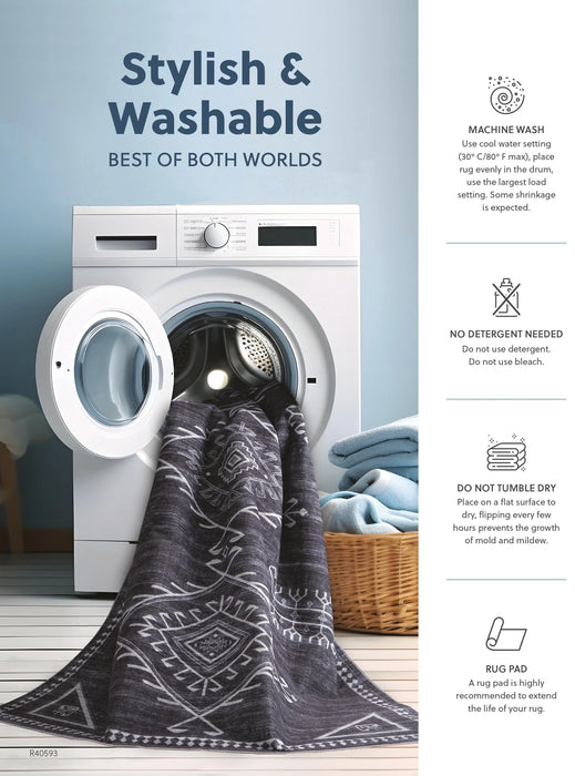 Bunchly 4'11" x 7'2" Washable Rug - Dream Home Furniture & Mattress (Waite Park, MN)