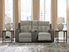WhipLash Power Reclining Loveseat with Console - Dream Home Furniture & Mattress (Waite Park, MN)