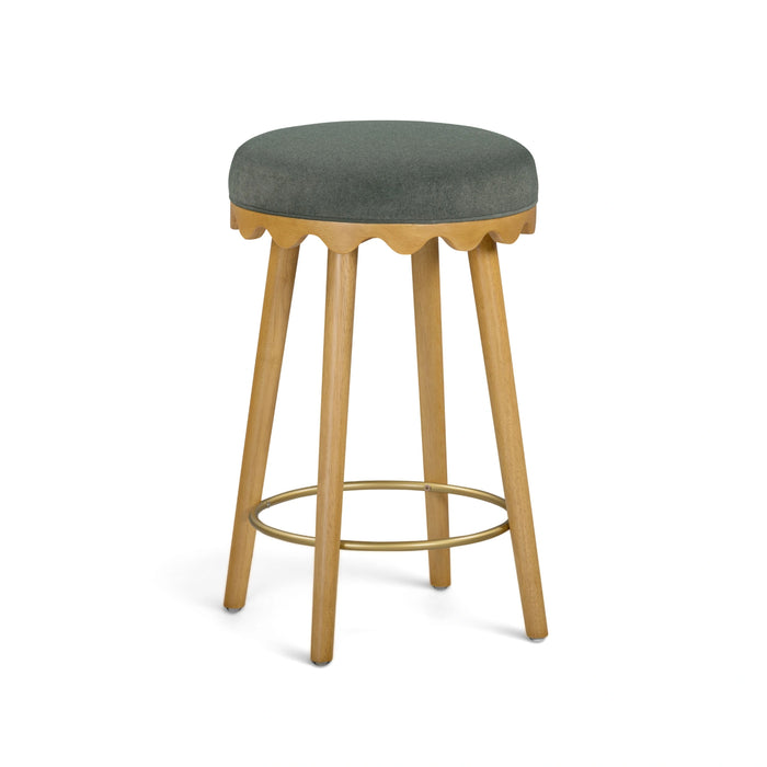 Oodle Performance Vegan Mohair Bar and Counter Stool