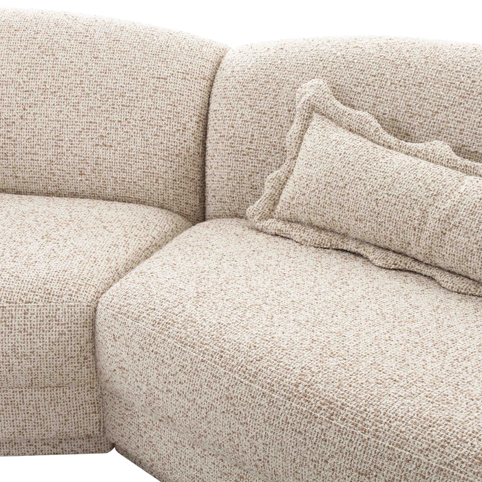 Marion Two-Tone Textured Boucle Sectional