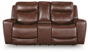 Next Move Power Reclining Loveseat with Console - Dream Home Furniture & Mattress (Waite Park, MN)