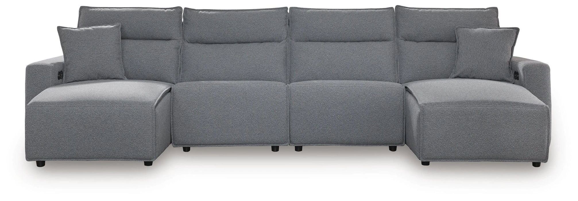 Modmax Power Reclining Sectional with Chaise - Dream Home Furniture & Mattress (Waite Park, MN)