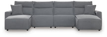 Modmax Power Reclining Sectional with Chaise - Dream Home Furniture & Mattress (Waite Park, MN)