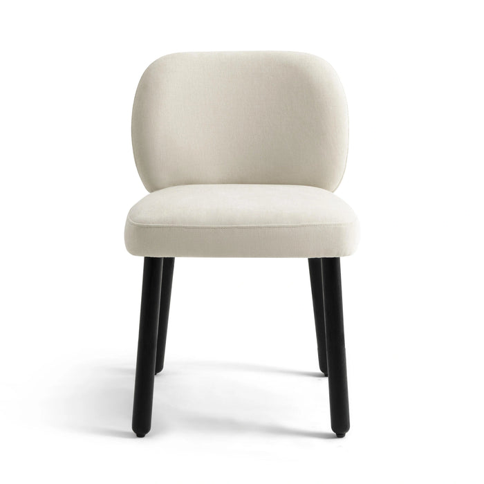 Foxy Cream Performance Basketweave Chenille Dining Chair