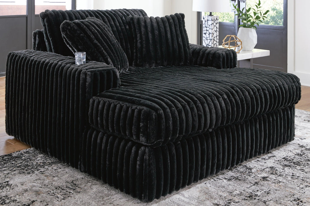 Midnight-Madness Oversized Chaise - Dream Home Furniture & Mattress (Waite Park, MN)