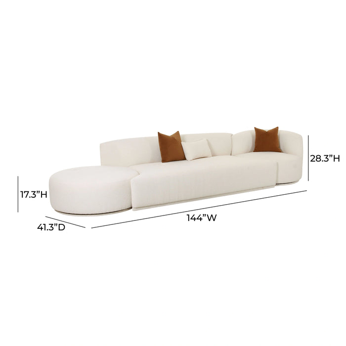 Fickle Cream Boucle Modular Sofa