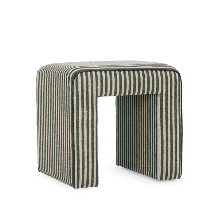 Byron Square Cotton Jute Ottoman