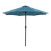 Soli 9' Outdoor Umbrella w/ Auto Tilt + 21" Round Base - Dream Home Furniture & Mattress (Waite Park, MN)