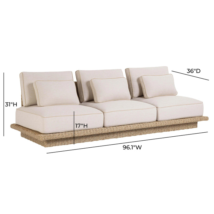 Mora Cream Outdoor Sofa
