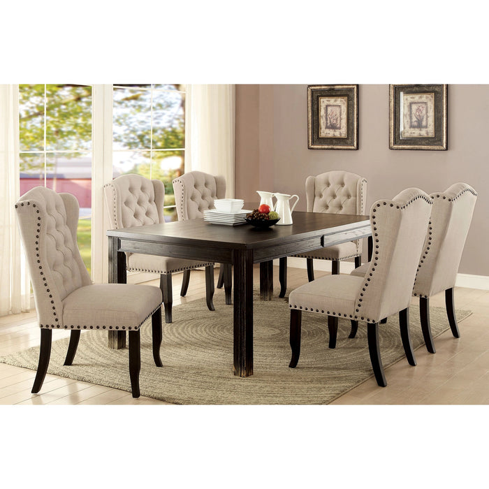 Sania I Antique Black 72" Dining Table - Dream Home Furniture & Mattress (Waite Park, MN)