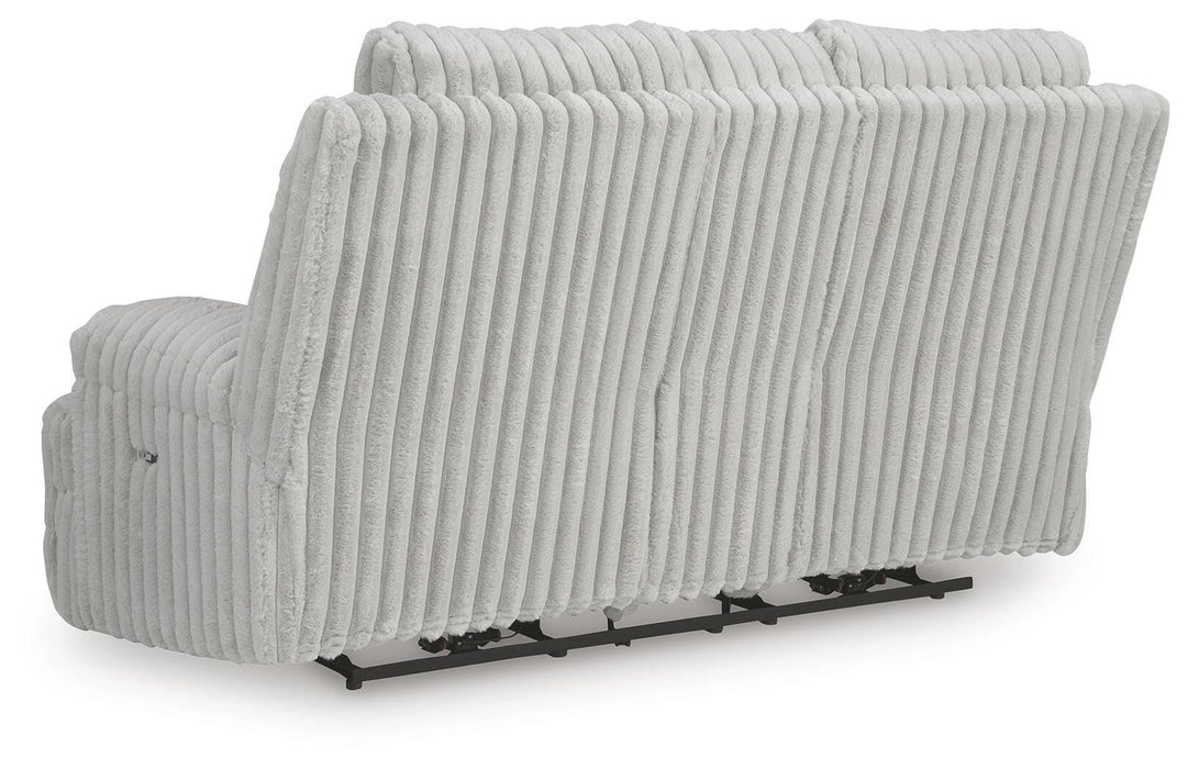 Rhines Falls Power Reclining Loveseat with Console - Dream Home Furniture & Mattress (Waite Park, MN)