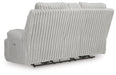 Rhines Falls Power Reclining Loveseat with Console - Dream Home Furniture & Mattress (Waite Park, MN)