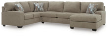 Newellen Sleeper Sectional with Chaise - Dream Home Furniture & Mattress (Waite Park, MN)