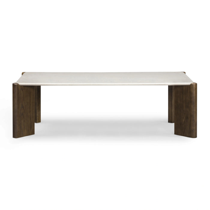 Restis Cream Quartz Square Coffee Table