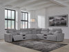 Modmax Power Reclining Sectional with Chaise - Dream Home Furniture & Mattress (Waite Park, MN)