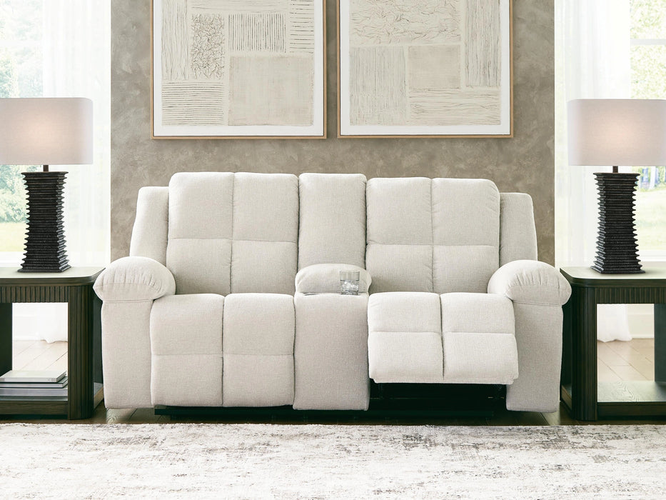 Orlen Reclining Loveseat with Console - Dream Home Furniture & Mattress (Waite Park, MN)