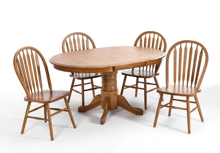 Classic Oak Chestnut Plain Arrow Chair