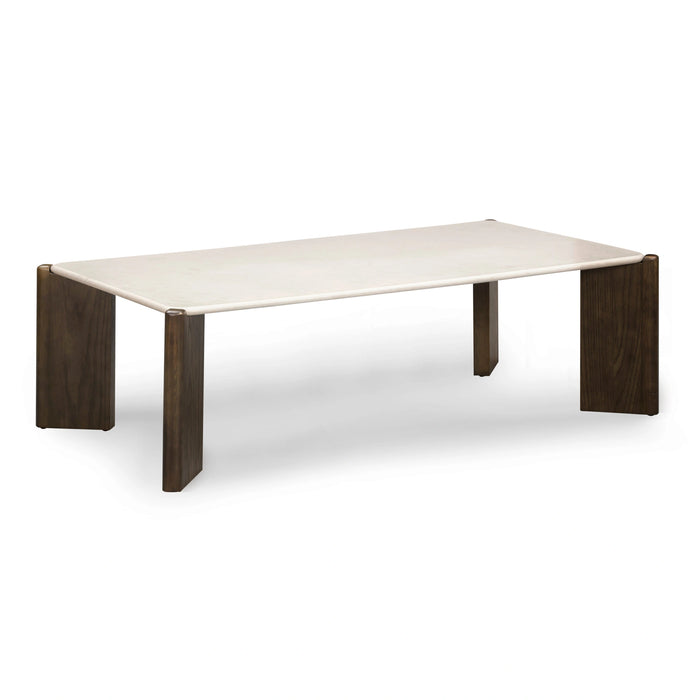 Restis Cream Quartz Square Coffee Table