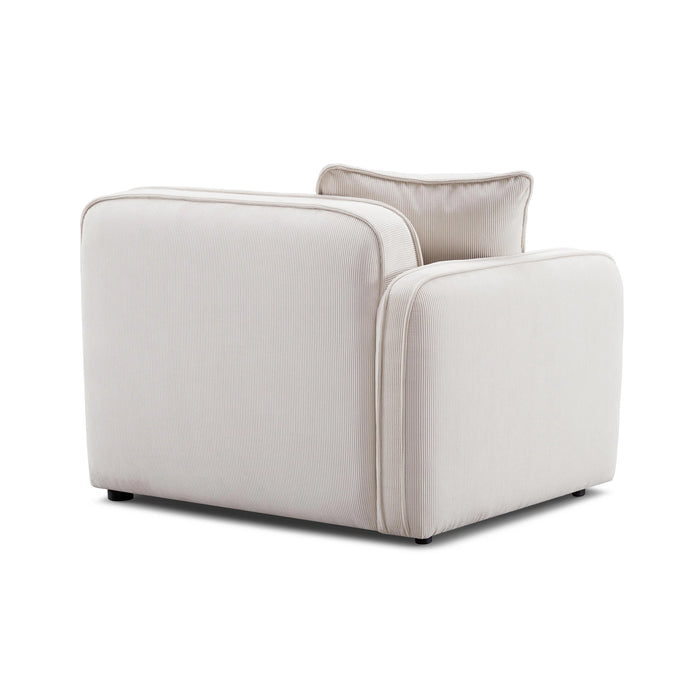 Travie Performance Corduroy Velvet Corner Chair