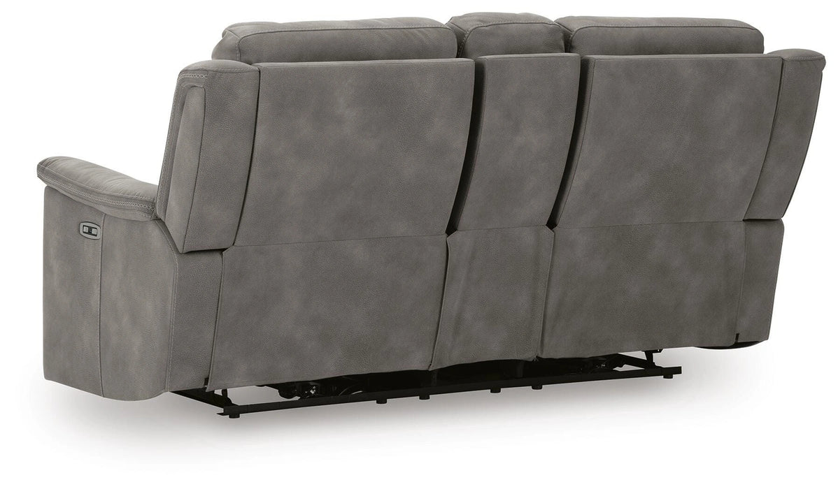 Next-Gen DuraPella Power Reclining Loveseat with Console - Dream Home Furniture & Mattress (Waite Park, MN)