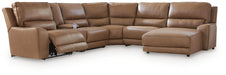 DeepWakes Power Reclining Sectional with Chaise - Dream Home Furniture & Mattress (Waite Park, MN)