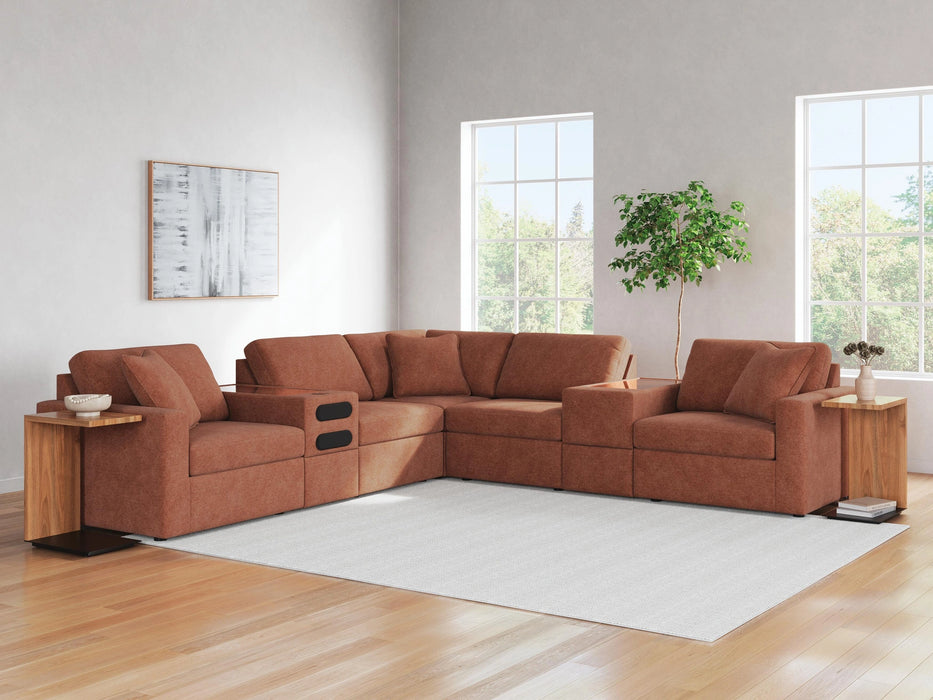 Modmax Balanced Sectional with Audio and Storage Consoles - Dream Home Furniture & Mattress (Waite Park, MN)