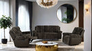 Dionysus Manual Glider Recliner Brown - Dream Home Furniture & Mattress (Waite Park, MN)