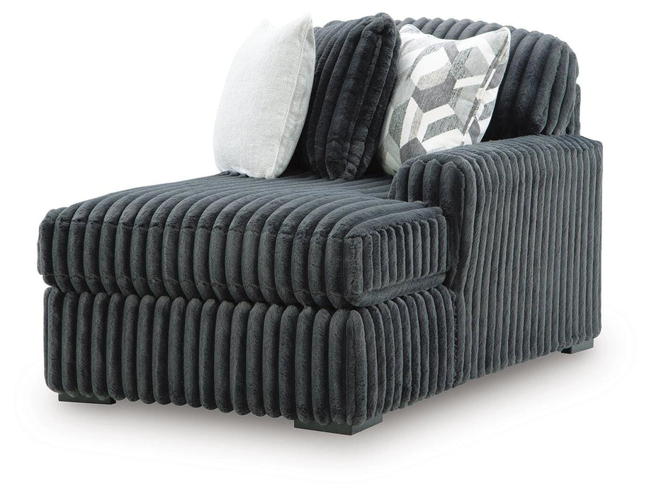Midnight-Madness Sectional with Chaise - Dream Home Furniture & Mattress (Waite Park, MN)