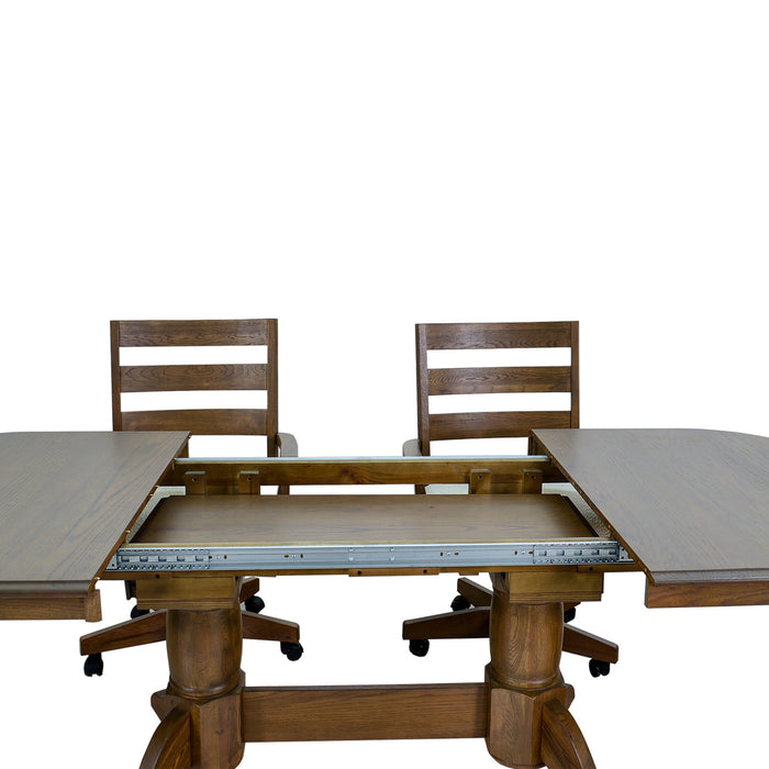 Colonial Oak Trestle Table - Dream Home Furniture & Mattress (Waite Park, MN)