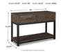 Johurst Sofa/Console Table - Dream Home Furniture & Mattress (Waite Park, MN)