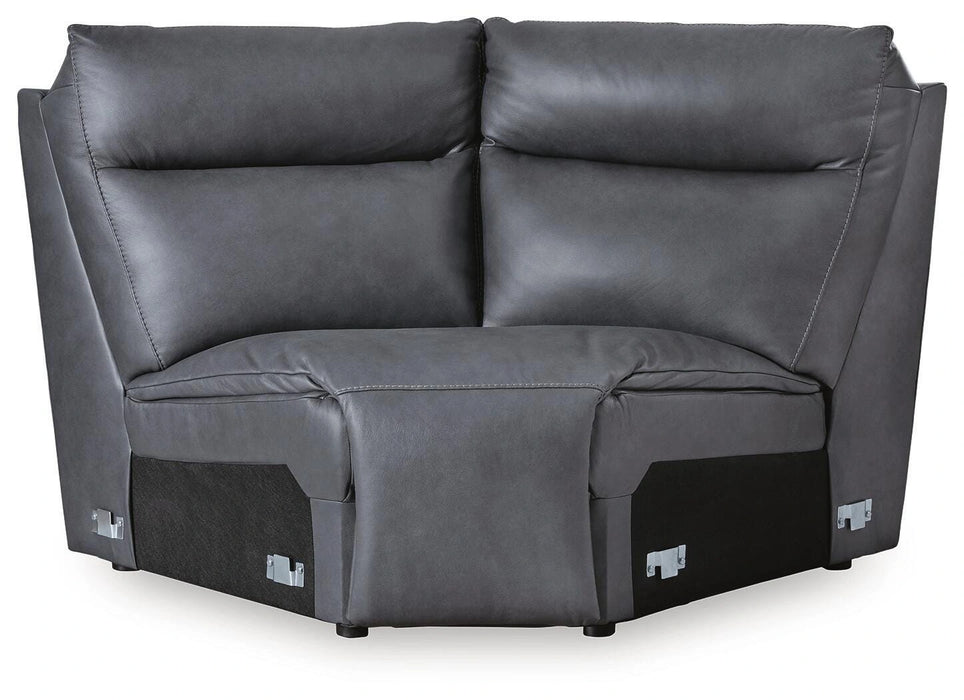 ModZ Power Reclining Sectional with Audio Consoles - Dream Home Furniture & Mattress (Waite Park, MN)