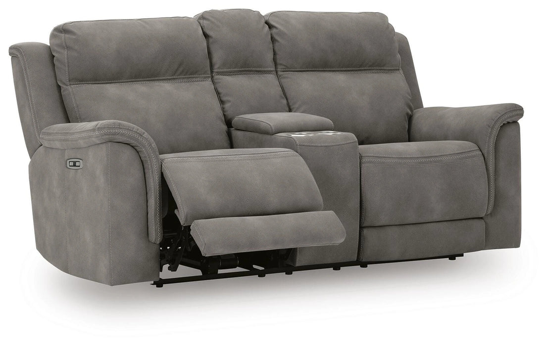Next-Gen DuraPella Power Reclining Loveseat with Console - Dream Home Furniture & Mattress (Waite Park, MN)